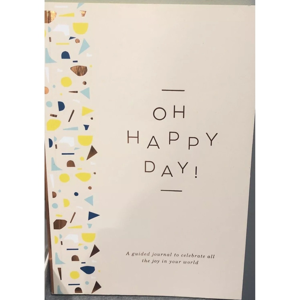 Guided Journal Oh Happy Day! Reflective Writing Joy Self-care NEW